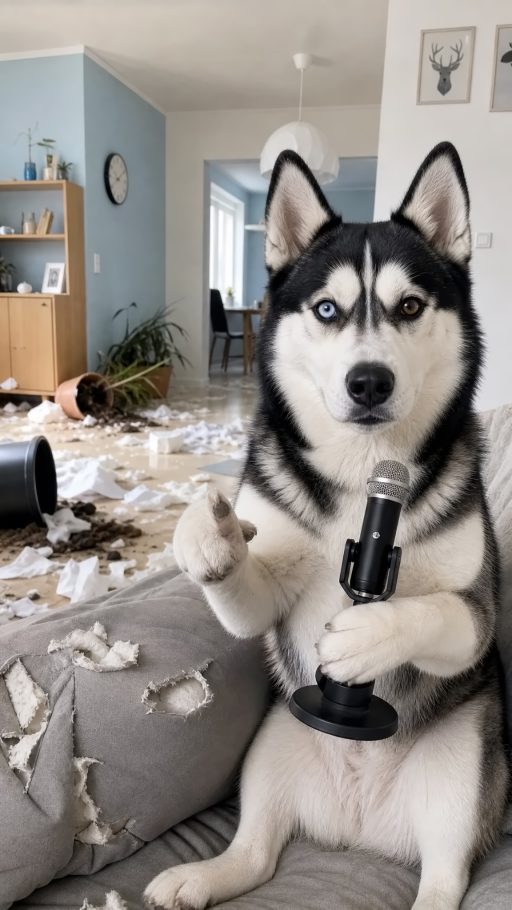 Chaos Husky AI 头像素材