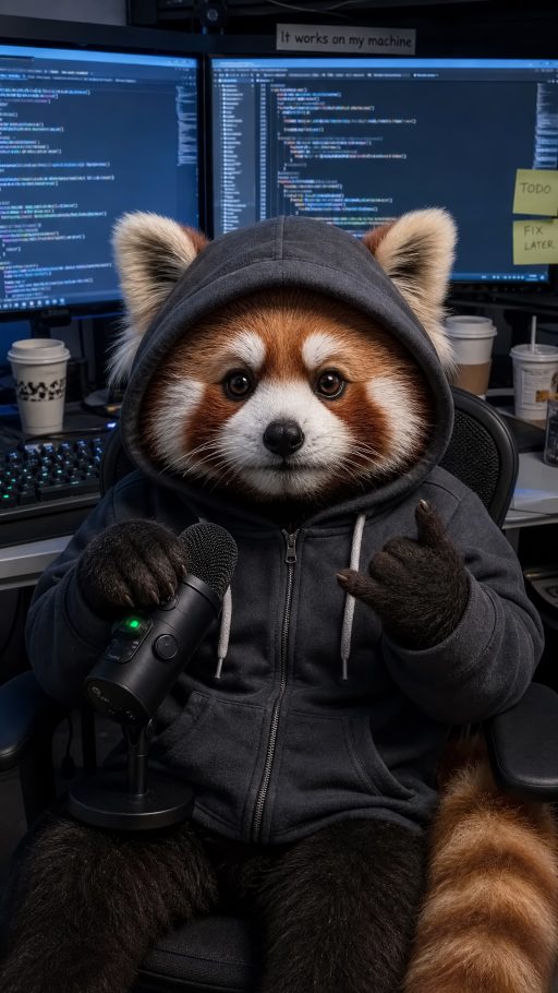Coder Red Panda AI 头像素材