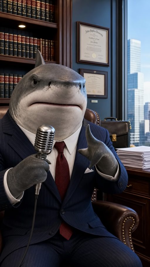 Lawyer Shark AI 头像素材