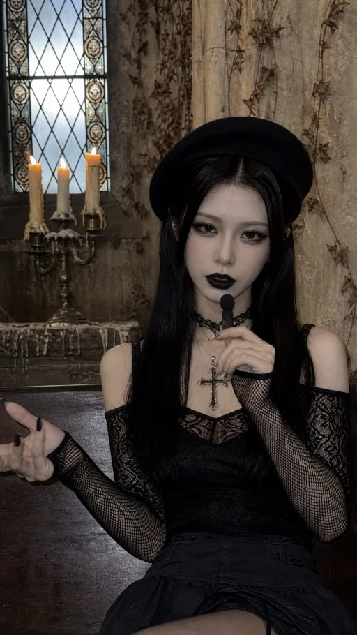 Classic Goth Girl AI 头像素材