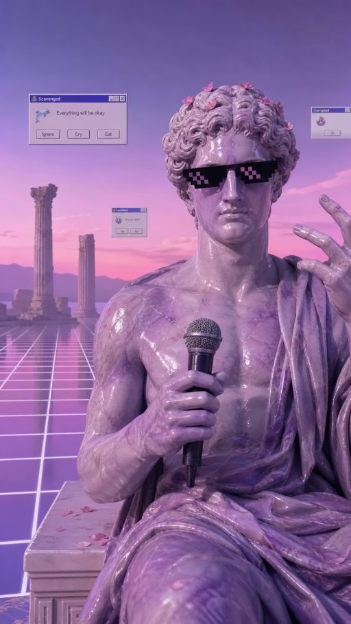 Vaporwave Statue AI 头像素材