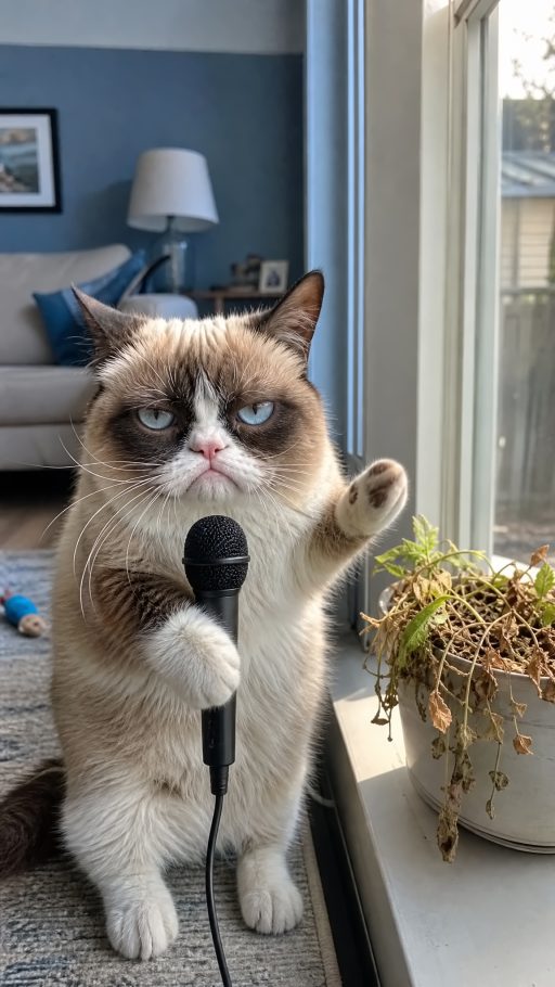Grumpy Cat AI 头像素材